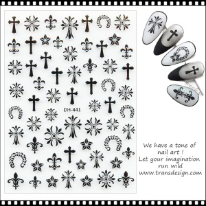 Abziehbild für Nägel - DH-441 Black