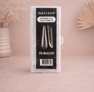 Dual Tips NAILSUP Extreme Full Nails Form 02 – Dual Form pentru Gel UV, Polygel, Acrylgel, 120 Buc