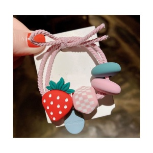 Elastic pentru Par cu Accesoriu Capsuna - Img 1