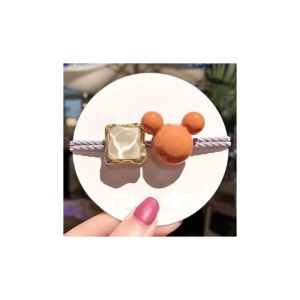 Elastic pentru Par cu Accesoriu Mickey Portocaliu