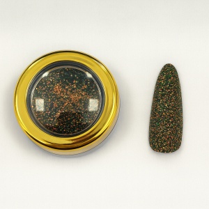 Glitter Unghii Nailsup Cupru cu Verde