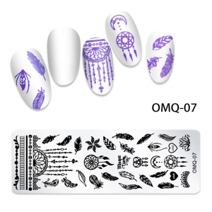 Metallische Nagelkunstform – Omq-07