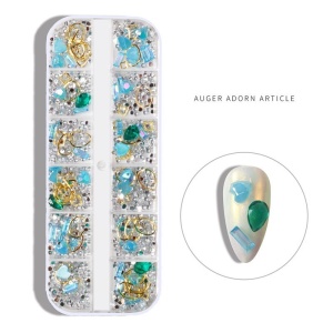 Nageldekoration NailsUp - Mix Set Nail Art - Green