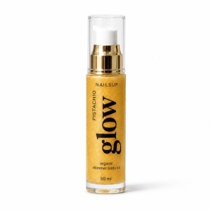 NAILSUP Shimmer Body Oil Pistachio Glow 50ml – Körperöl mit Schimmer, Glow-Effekt & Pistazienduft