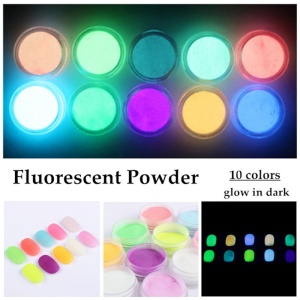 Set mit 10 Neonpigmenten