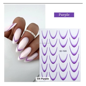 Sticker French Ombre Purple SD1926