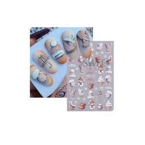 Sticker pentru unghii nail art Christmas SWO-46