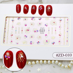 Stiker 3D Manichiura Nail Art Cristal ZD010