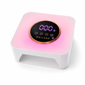 UV/LED Nagellampe NAILSUP Rainbow Pastel – RGB Ambientebeleuchtung, 36 Dual LED, Kabellos & Wiederaufladbar
