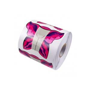 50er Set – Rosa Butterfly Nagel Schablonen für Nagelverlängerung