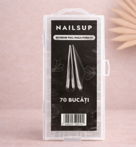 Dual Tips NAILSUP Extreme Full Nails Form 01 – Dual Forms Stiletto pentru Gel UV, Polygel & Acrylgel
