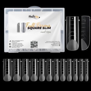 Dual Tips NailsUp Full Forms - Square Slim 120 Stücke