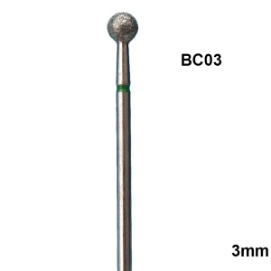 KUGEL 3 MM HAUTNAGEL BIT BIT GRÜN - BC03