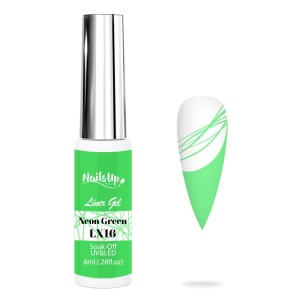 Liner Gel Neon Green LX16 NailsUp 8 ml