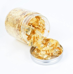 Nageldekorationskreppfolie, Gold