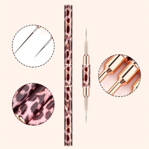 NailsUp Doppelter Nail Art Pinsel im Animal Print – 11–14 mm für präzise Designs - Img 4