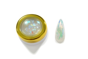 NailSup Nail Art Dekorflocken – Grün, intensiver Schimmer-Effekt
