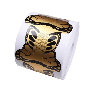 Professionelle Goldene Schmetterlings-nagelschablonen