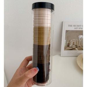 Set 20 Elastice pentru Par Negru/Maro