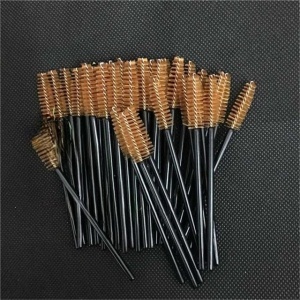 Set mit 50 Einwegbürsten für Wimpern und Augenbrauen, Braun