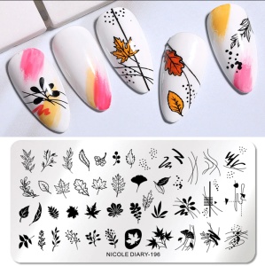 Stamping Schablone, Nicole Tagebuch 196
