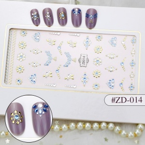 Stiker 3D Manichiura Nail Art Cristal ZD014