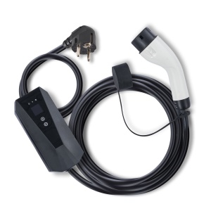 Stație Încărcare Mașini Electrice EPower 3.7kW 16A – Display, Portabilă, Negru - Img 2