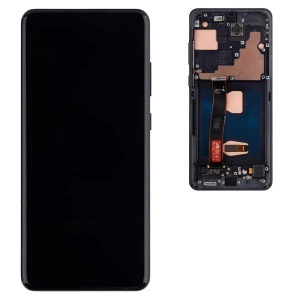 Display Samsung Samsung Galaxy S20 Ultra Negru, OLED Compatibil Original Service Pack