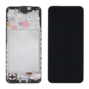 Display Compatibil OLED pentru Samsung Samsung Galaxy A17 5G, A176, cu Rama, Negru, Compatibil OLED