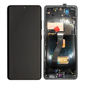 Display Samsung Samsung Galaxy S21 Plus G996 Negru, OLED Compatibil Original Service Pack