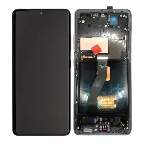 Display Samsung Samsung Galaxy S21 Plus G996 Negru, OLED Compatibil Original Service Pack