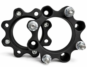 Distanțiere CF Moto 30mm 4x110 – Aluminiu Forjat Negru, Set 2 Bucăți, Centrare 90.2 - Img 2