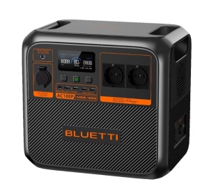 Statie de alimentare portabila, Bluetti AC180P, Model modernizat AC180, Baterie LiFePO4 1440Wh, 2 Prize AC 1800W, negru