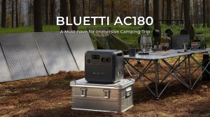 Statie de alimentare portabila, Bluetti AC180P, Model modernizat AC180, Baterie LiFePO4 1440Wh, 2 Prize AC 1800W, negru - Img 5