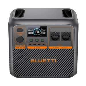 Statie de alimentare portabila Bluetti Premium 200 V2, Ecran LCD, 2700W, 2073.6Wh