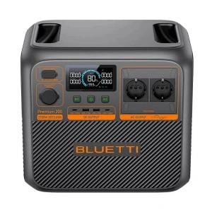 Statie de alimentare portabila Bluetti Premium 200 V2, Ecran LCD, 2700W, 2073.6Wh