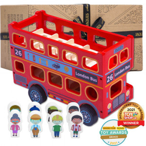 Wooden London Bus - London Bus Toy [DEMO]