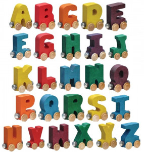 Bright Wooden Letters Name Train [DEMO]