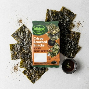 Bibigo Crispy Seaweed Snacks BBQ, 3x5g - Img 2