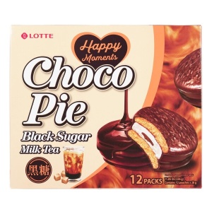 Lotte Choco Pie Black Sugar Milk Tea, 336g