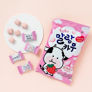 Lotte Malrang Cow Strawberry, 79g - Img 2
