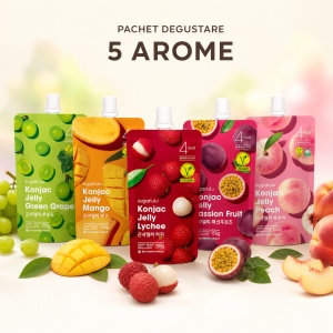 Pachet degustare SugarLolo – 5 arome, 5 × 150 g