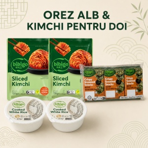 Pachet K-Food - Orez alb si kimchi pentru doi