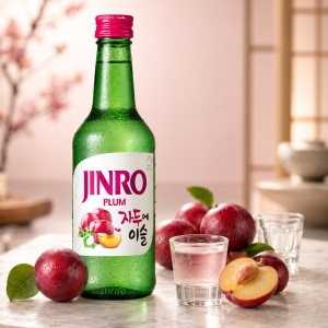 Jinro Plum Soju, 350ml - Img 2