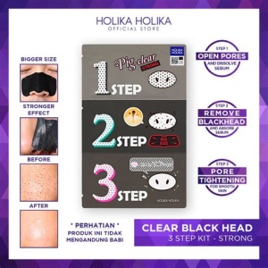 Holika Holika Pig-Clear Black Heads 3 Step Kit, 7g