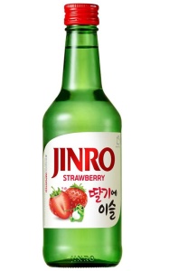 Jinro Strawberry Soju, 350ml
