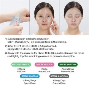 VT Cosmetics Mild Reedle Shot 50 2 Step Mask, 21.5g - Img 2