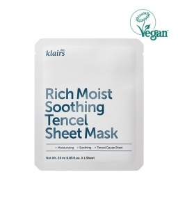 Dear Klairs Rich Moist Soothing Tencel Sheet Mask, 25ml