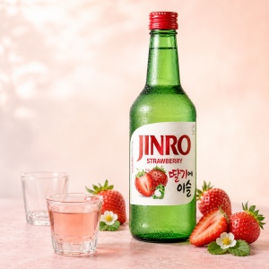 Jinro Strawberry Soju, 350ml - Img 2