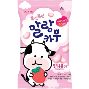 Lotte Malrang Cow Strawberry, 79g